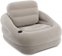 Кресло надувное Intex 68587NP Grey